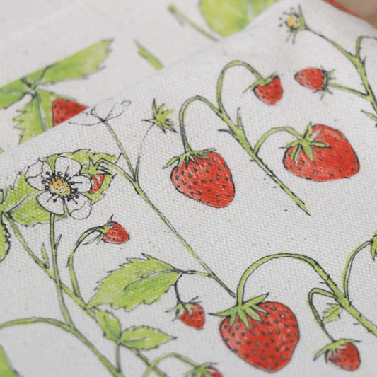 Natural Organic Strawberry Fabric
