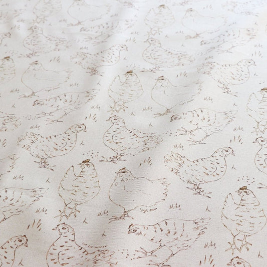 Natural Organic Linear Hen Fabric