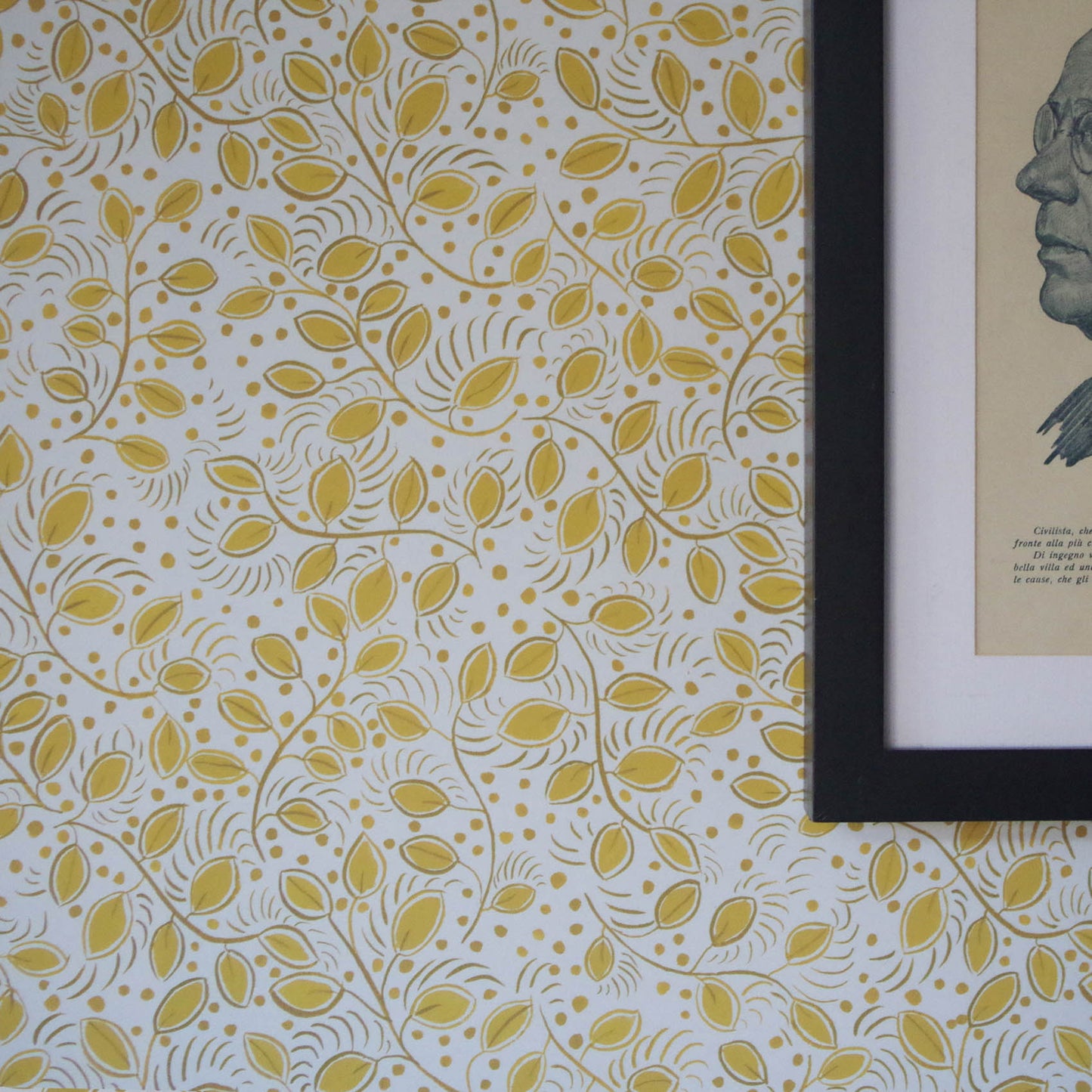 Little Leaves - Yellow Wallpaper