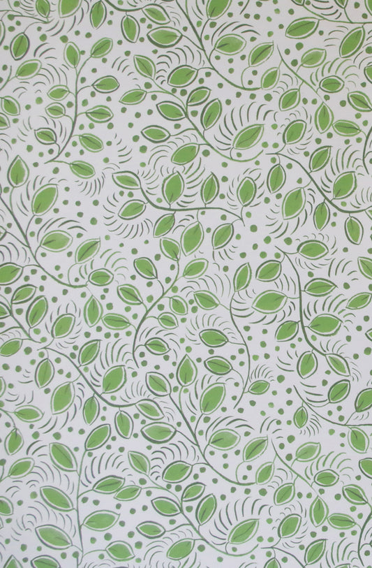Little Leaves - Green Wallpaper
