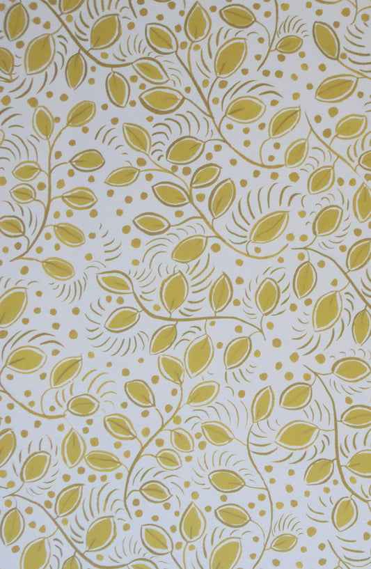 Little Leaves - Yellow Wallpaper