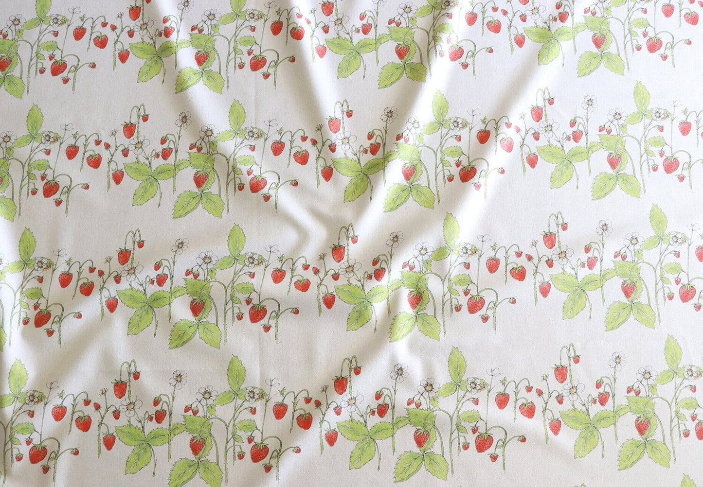 Natural Organic Strawberry Fabric