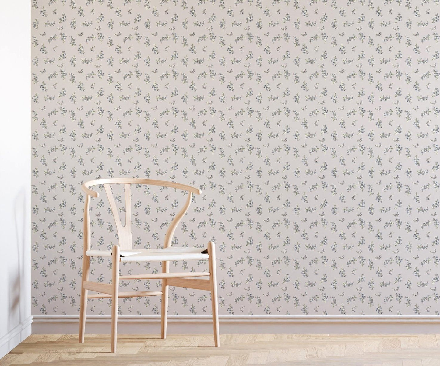 Forget-Me-Not Sustainable Wallpaper