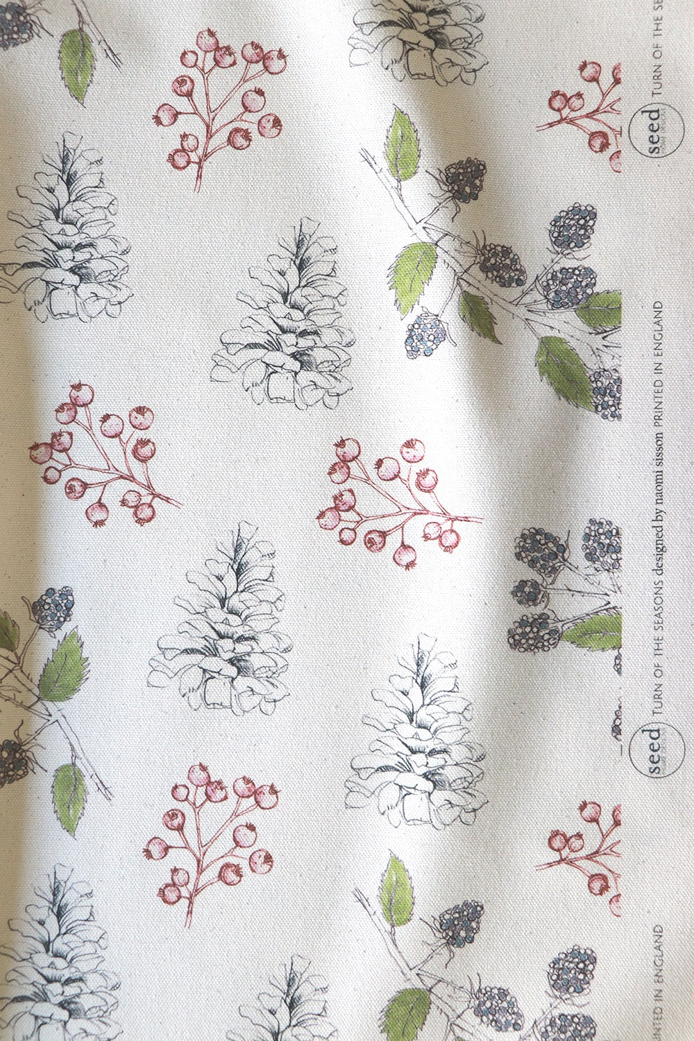 Natural Organic Turn of the Seasons Fabric